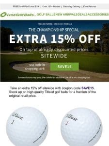 Titleist Pristine Golf Balls at Best Prices Possible!
