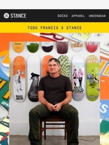 Todd Francis x Stance Collection