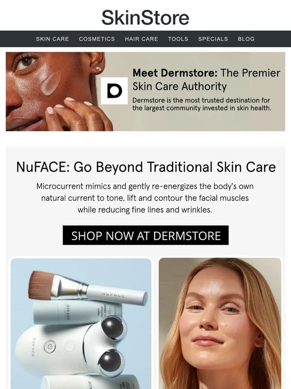 Tone and tighten your skin with NuFACE at Dermstore