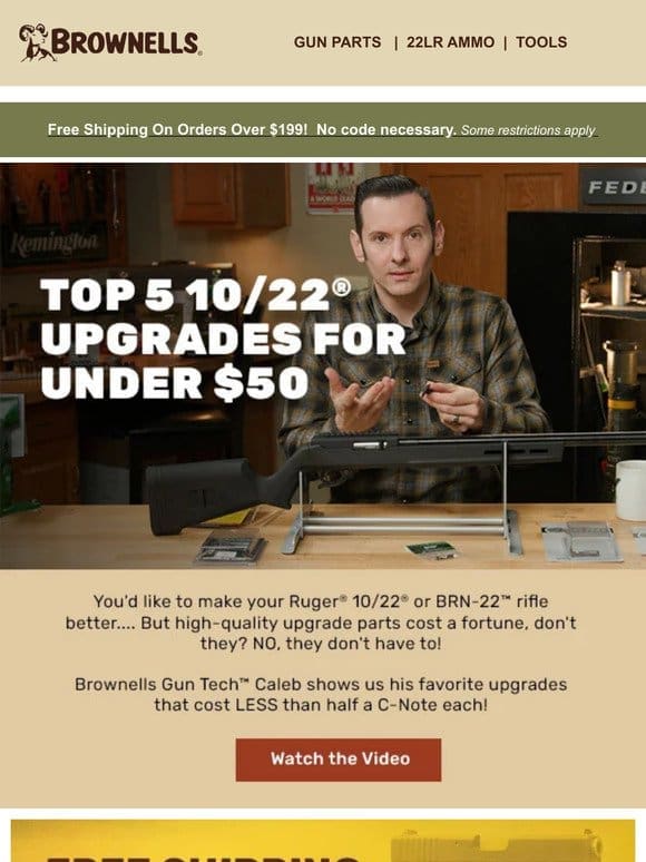 Top 10/22 Upgrades Under $50
