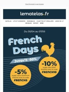 Top Départ pour les French Days