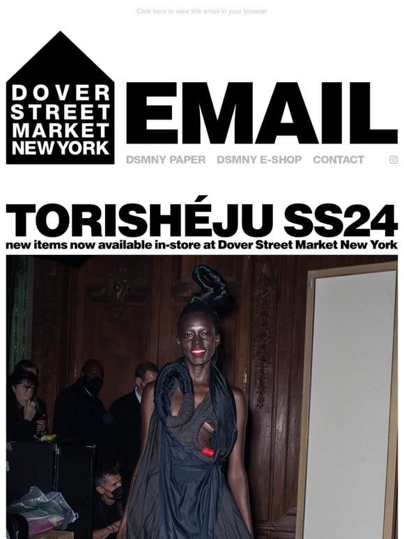 Torishéju SS24 new items now available in-store at Dover Street Market New York