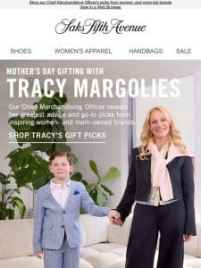 Tracy Margolies shares her Mother’s Day gift picks， greatest advice & more + Discover markdowns on select Dresses