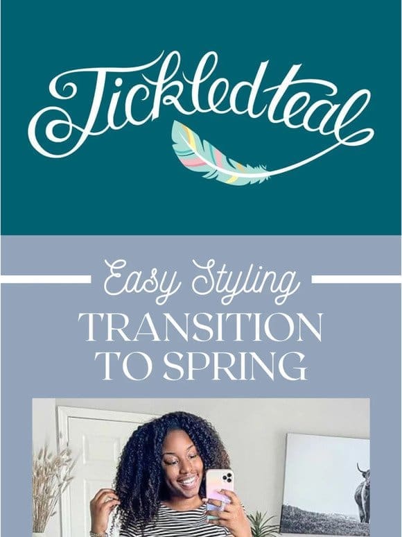 Transitional style for spring!