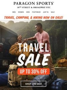 Travel Sale! Up to 30% Off!