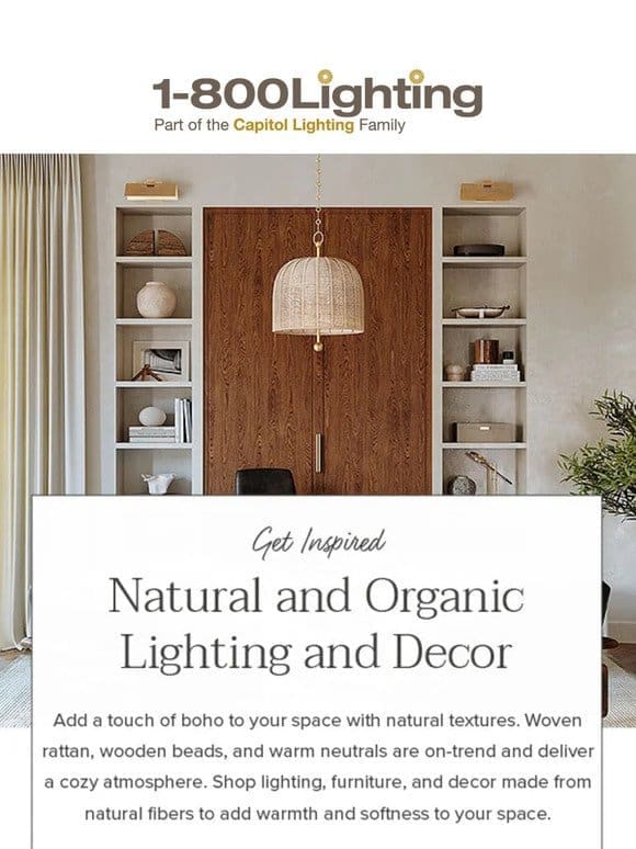 Trend Alert: Natural and Organic Lighting and Decor ?