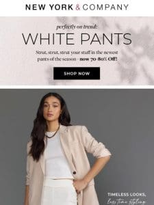 Trending Now: White Pants For Summer