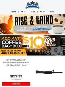 Try Caliber Coffee! Bags or 12-Ct Pods for just $10!