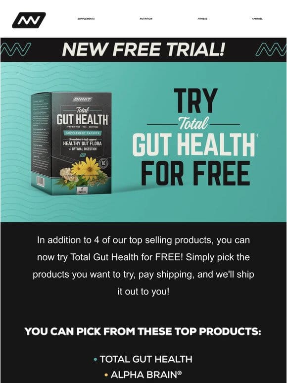 Try Total Gut Health For FREE