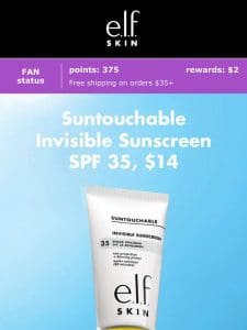 UV rays? Stay in the *clear* with this SPF