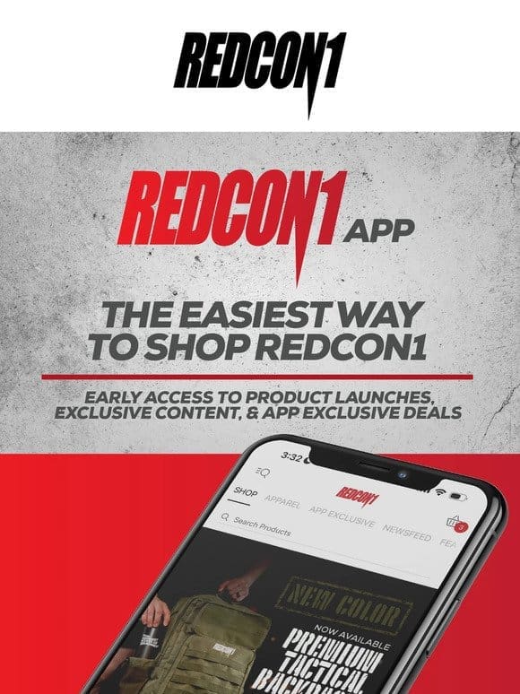 Unlock Exclusive Deals & Content with the REDCON1 App