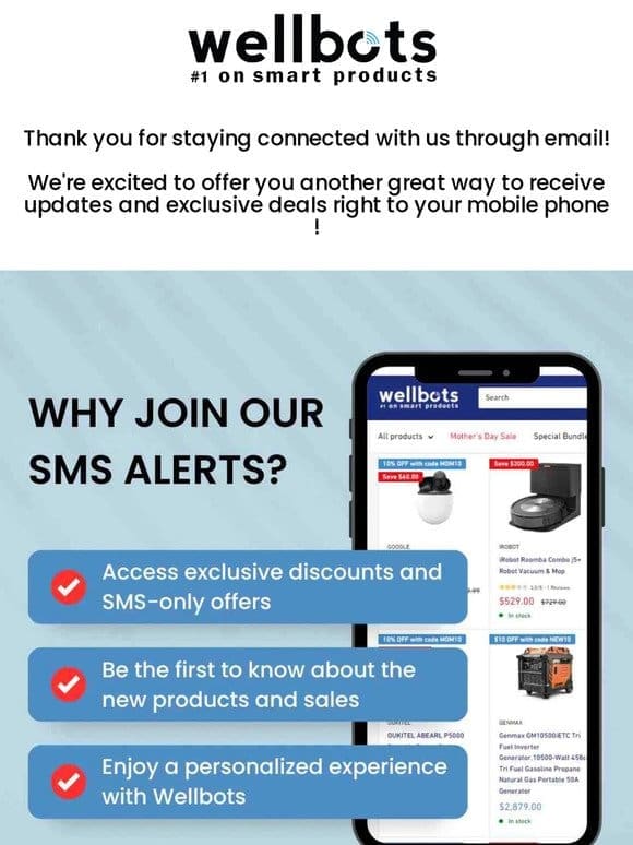 Unlock Exclusive Offers with SMS Alerts!  ✨