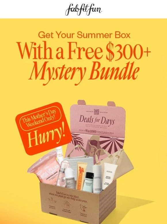 Unlock a $300+ Treat for Mom! Mystery Bundle Awaits