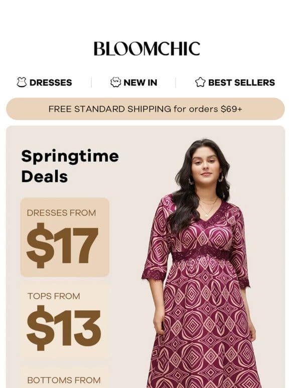 Unmatched Springtime Deals: Starting from $13