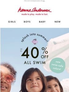 Up To 40% Off ALL Swim