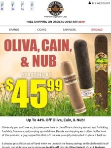 Up To 44% Off Oliva， Cain， & Nub