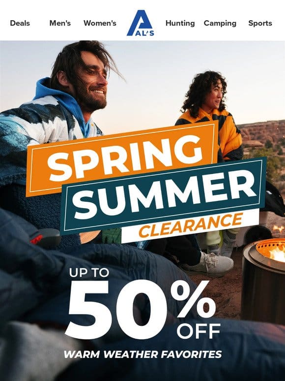 Up To 50% Off Spring Summer Styles!