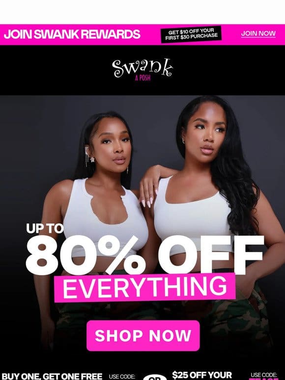 Up To 80% OFF… Ending in 8 hours…⌛