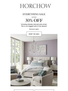 Up to 30% off everything your home needs to be next level!