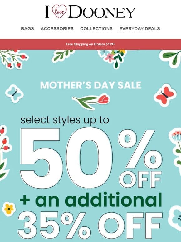 Up to 50% Off + an EXTRA 35% OFF for a Limited Time!