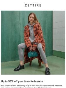 Up to 50% off Marni， Acne Studios and more