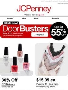 Up to 55% Off! Bust through these DoorBusters!