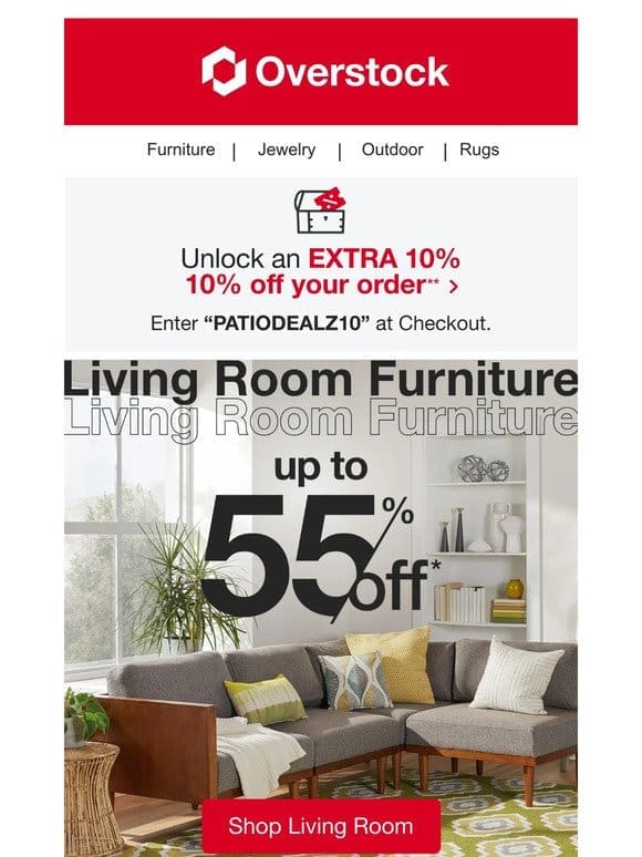 Up to 55% Off Living Room Finds? Yes Please!