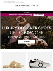 Up to 60% Off Designer Shoes
