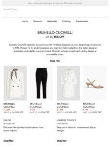 Up to 65% off | Brunello Cucinelli’s luxe investment pieces