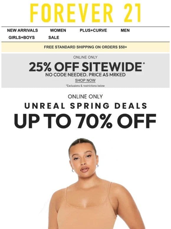 ? Up to 70% Off Spring Deals