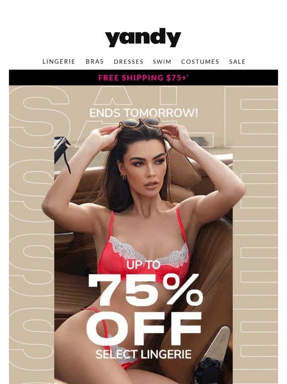 Up to 75% OFF Lingerie   Don’t Miss This!!
