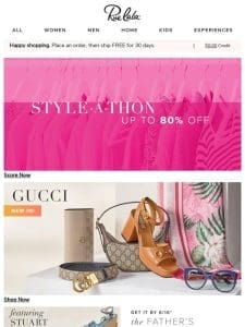 Up to 80% Off STYLE-A-THON. Take action. ?