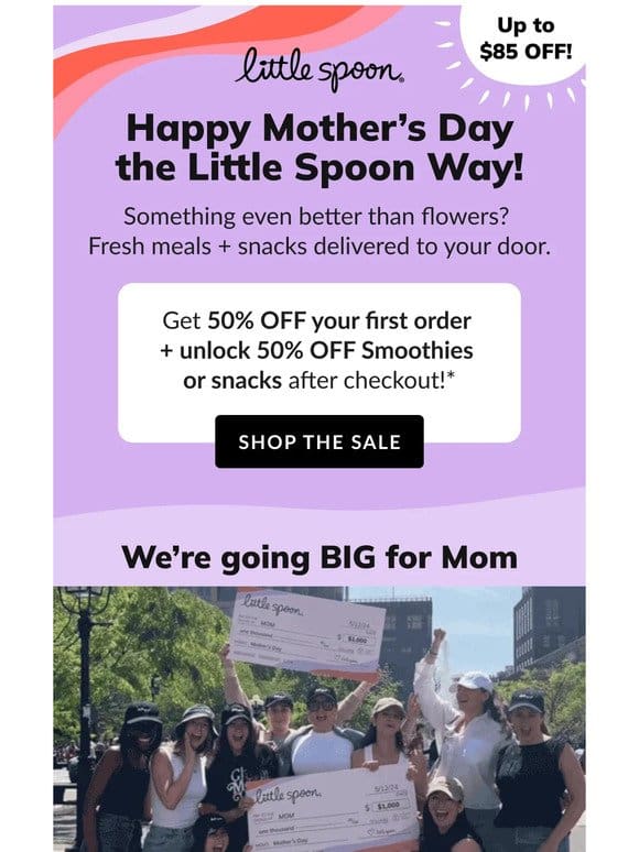 Up to $85 OFF for our fave mom!