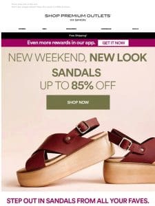 Up to 85% Off Sandals & Sunnies