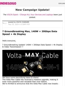 Update #28 from VOLTA Spark – Charge ALL Your Devices and Laptops