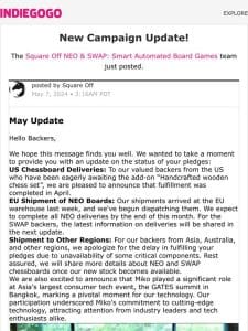 Update #51 from Square Off NEO & SWAP: Smart Automated Board Games