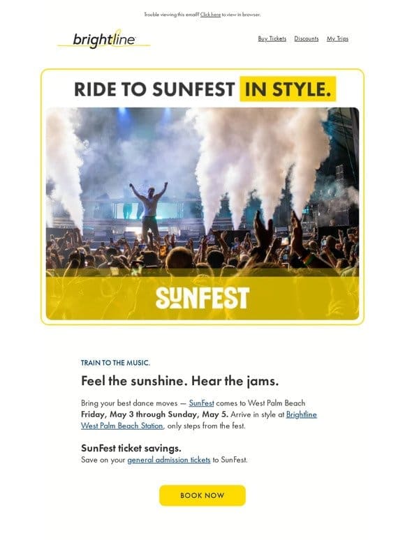 Upgrade your SunFest experience.