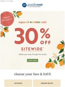 VIP EXCLUSIVE: 30% OFF SITEWIDE