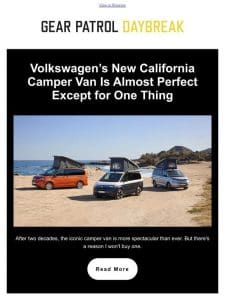 VW’s New California Camper Van Is Almost Perfect