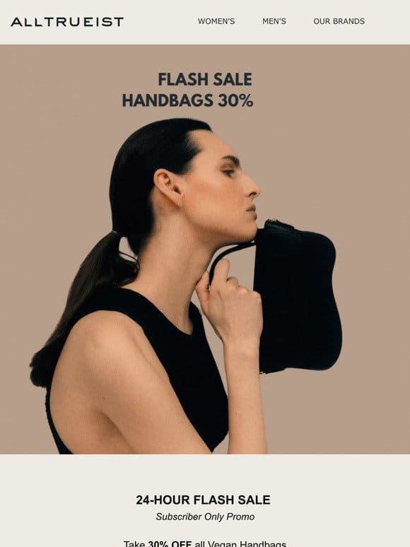 Vegan Handbags 30% OFF | 24 Hour Flash Sale