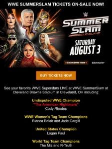 WWE SummerSlam Tickets are On-Sale Now!