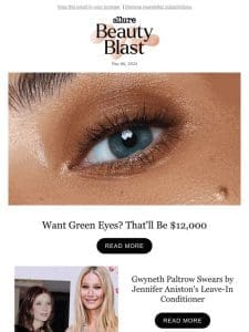 Want Green Eyes? That’ll Be $12，000