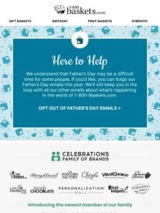 Want to skip our Father’s Day emails?