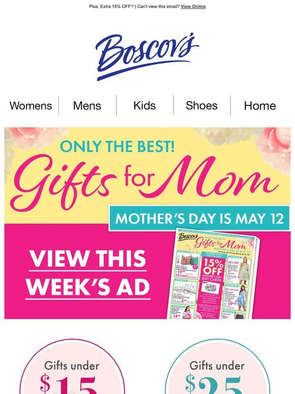We Have the Best Gifts for Mom @ Lowest Prices