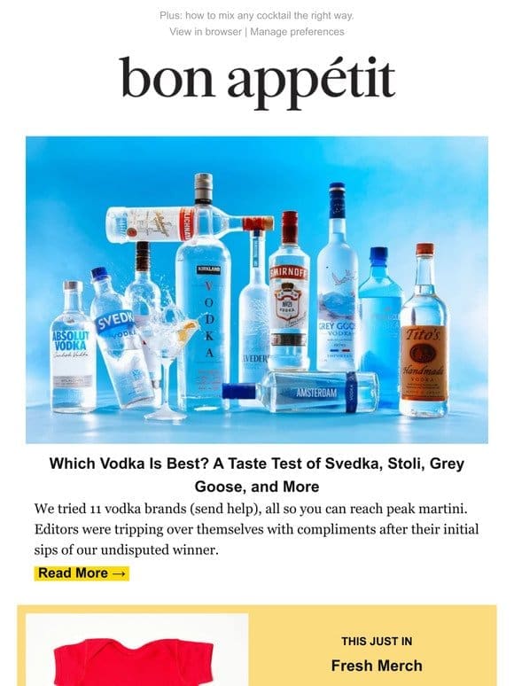We Tried 11 Vodkas to Find the Best