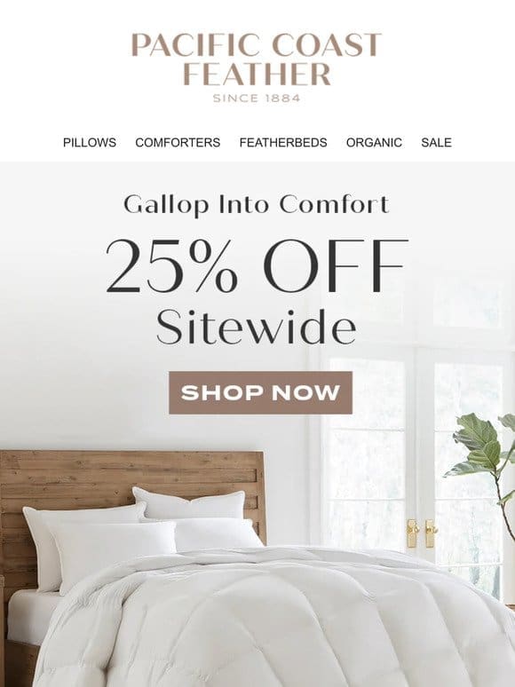 We ❤️ 25% OFF All Bedding!