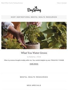 What You Water Grows