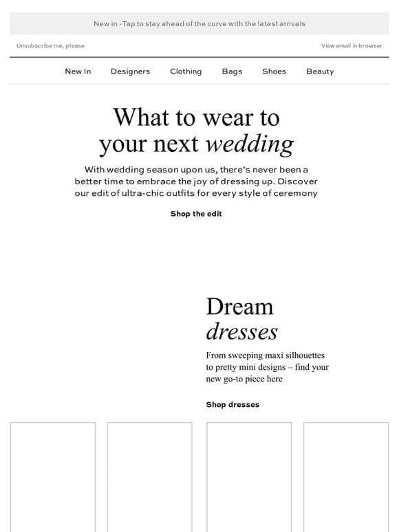 What to wear to your next wedding