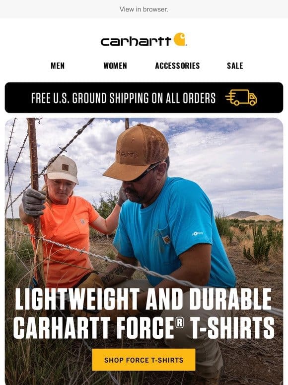 When temperatures rise， trust Carhartt Force?