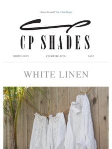 White Linen in the Stores & Online!